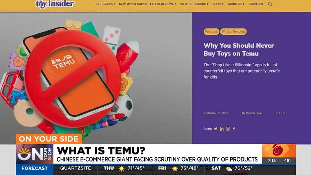 You are currently viewing Why You Ought to Not Purchase Toys on Temu on Good Morning Arizona